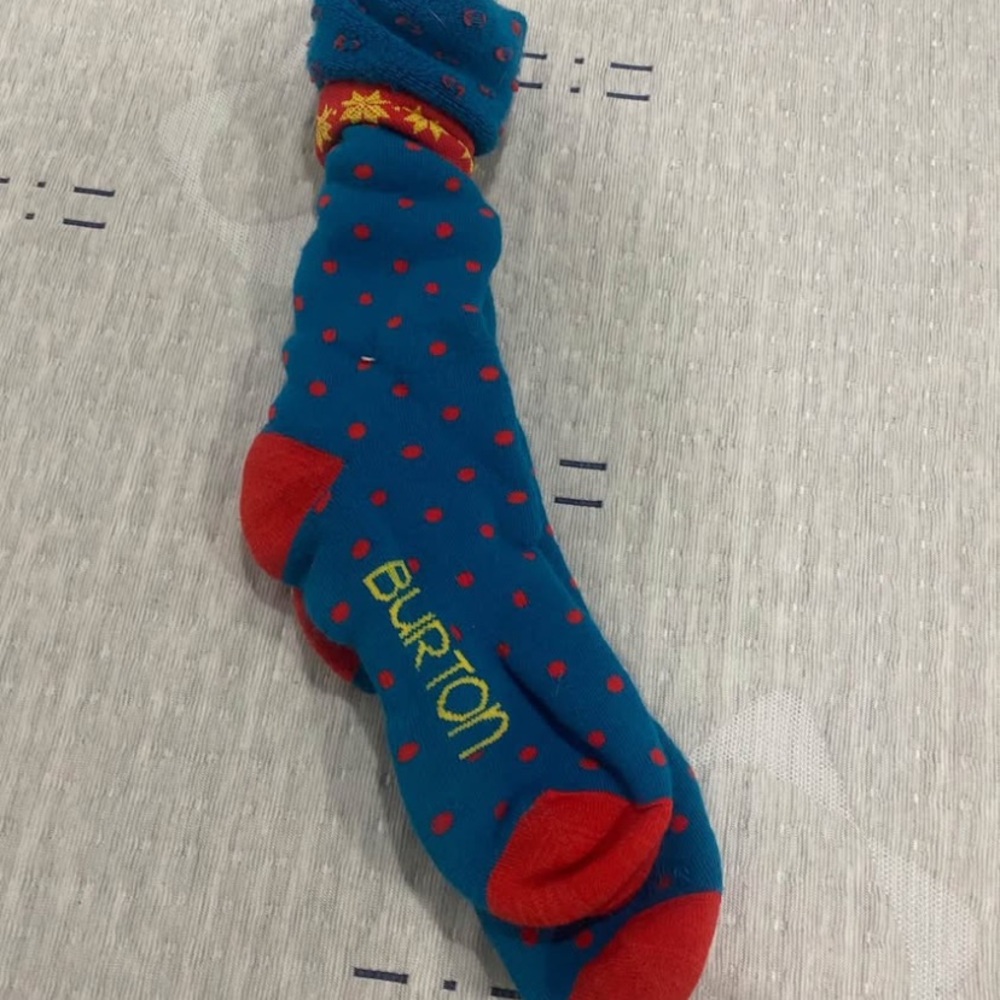 Burton Blue and Red Men's Socks